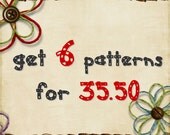 Get 6 sewing patterns for 35.50 USD - 6 patterns bundle - dresses, pants, shorts,shirts, blouses