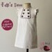 Kate's Dress - A-line dress - 2 yoke options - lined bodice - ruffled shoulders - 12 months to 8 years - pdf Pattern and Instructions