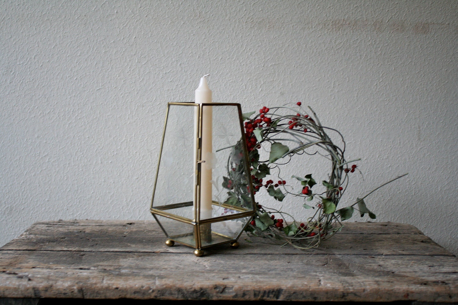 vintage Glass Lantern