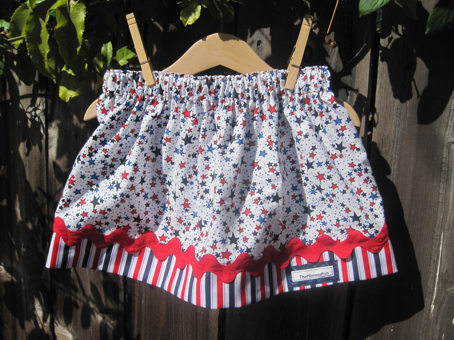 READY TO SHIP Size 3T - Girls Twirl Skirt - Stars and Stripes, 4th of July