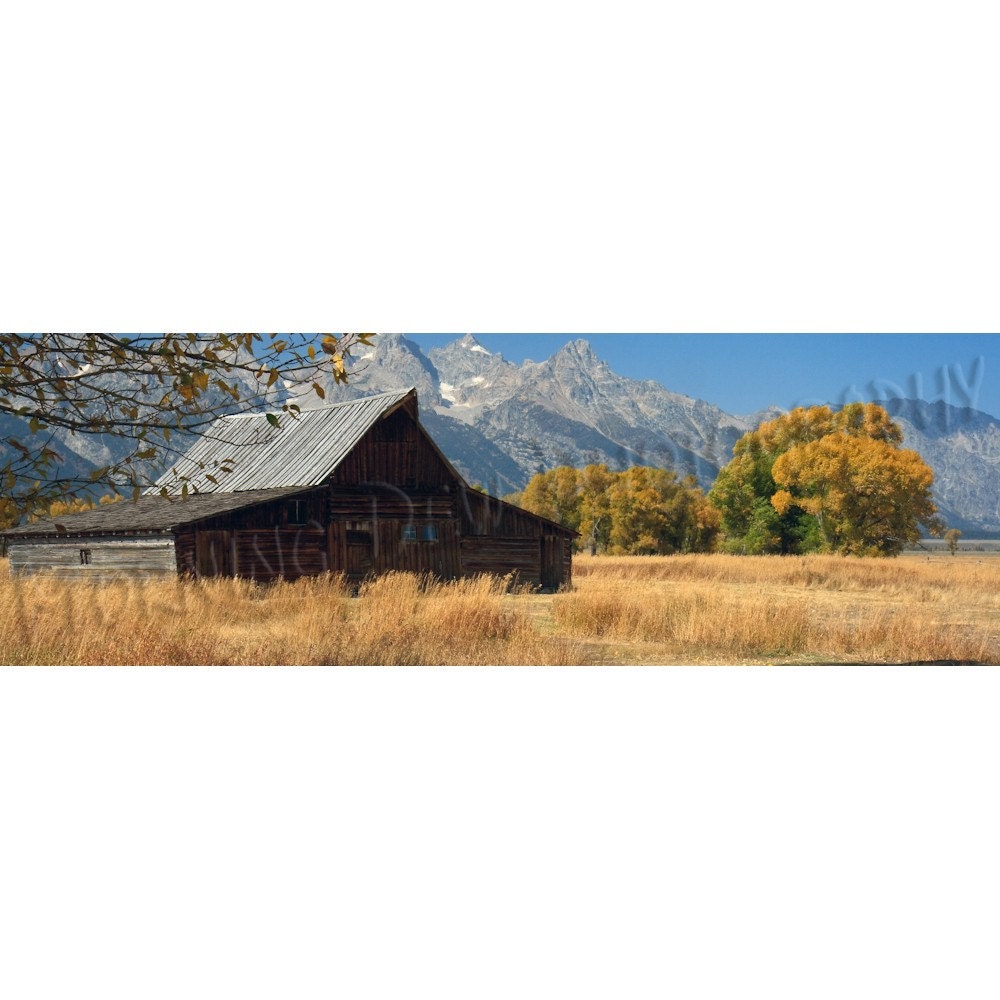 Mormon Barn - Limited Edition Photo - 12x28" Matted