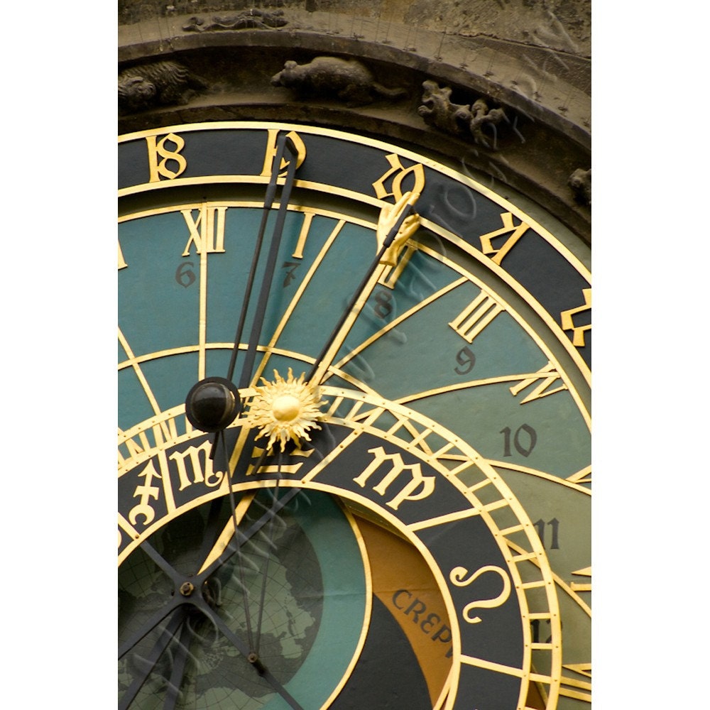 Astrological Clock - Limited Edition Photo - 12x16" Matted