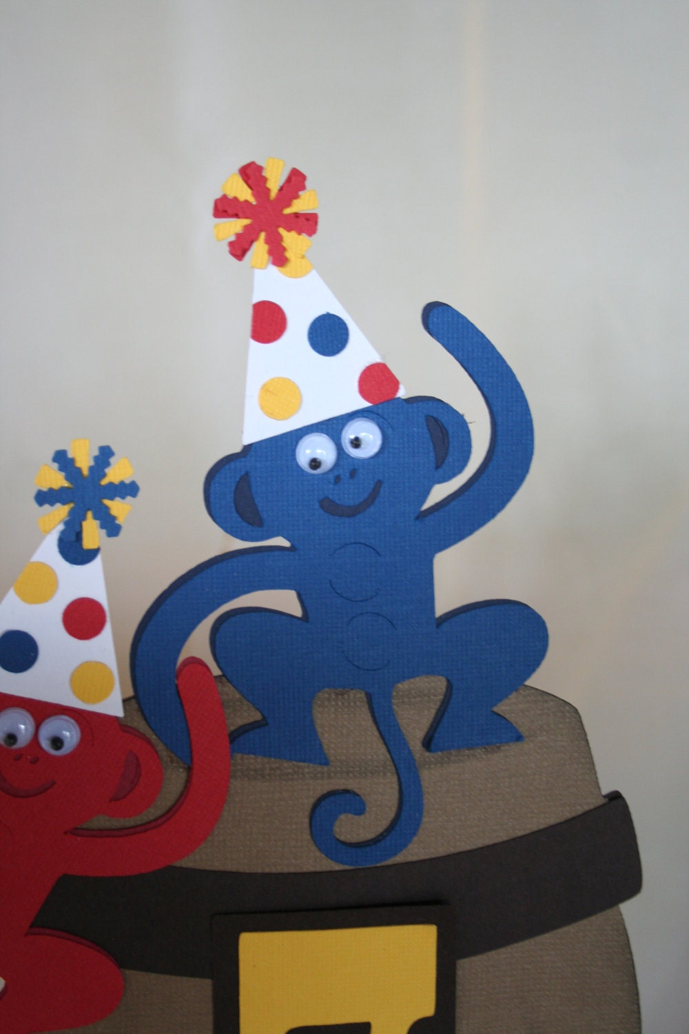Birthday Cake Topper - Barrel of Monkeys Personalized