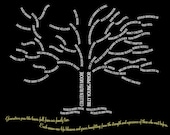 Custom Family Tree - DIY - I design, you print as many as you want - great Christmas gift, Father's Day, or Mother's Gift