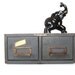 Grey Vintage Industrial Style Metal File Box Drawers
