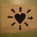 Heart Everywhere Screenprinted Patch