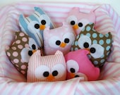 4 lovely mini owls, choose any one you want