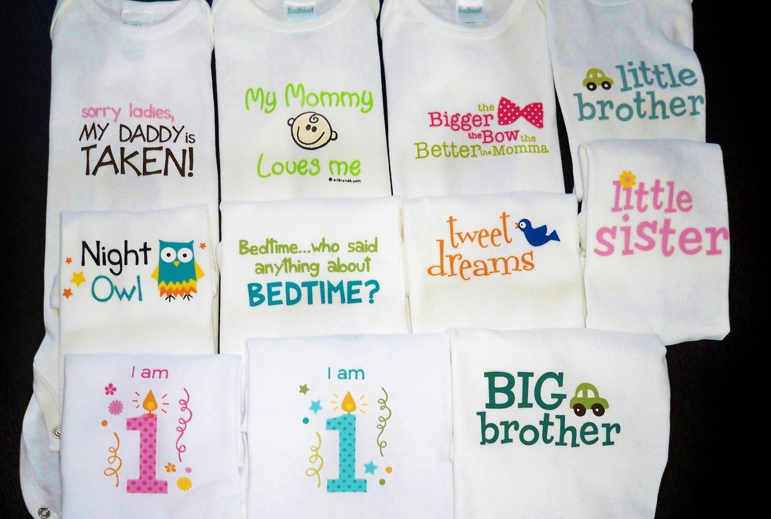 Custom t shirt or onesie, you can choose any writing you like