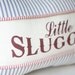 Little Slugger Stenciled Pillow