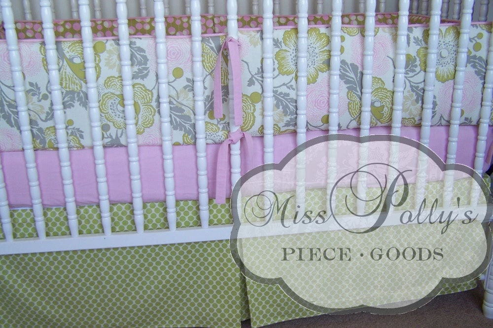 Custom Baby Crib Bedding -Design Your Own --Amy Butler Midwest Modern