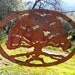 Rusty Metal Oak Tree Wall Art