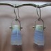 Unique Drusy Blue Lace Agate earrings - on hold for DL