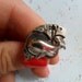 Steampunk Victorian Silver Whale Ring