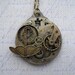 Steampunk Victorian April Showers Umbrella Pendant