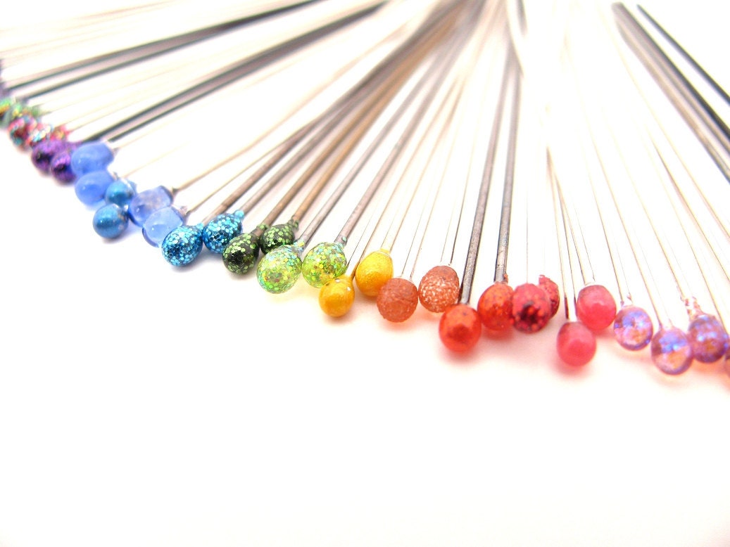 20 pc Glitter  and Color Ball Headpins - Overstock Clearance Sale