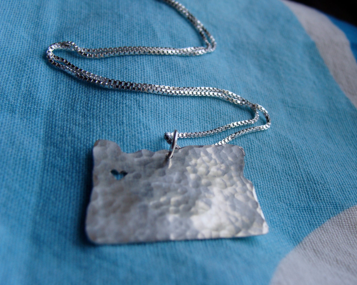 Oregon State Necklace (sterling silver)