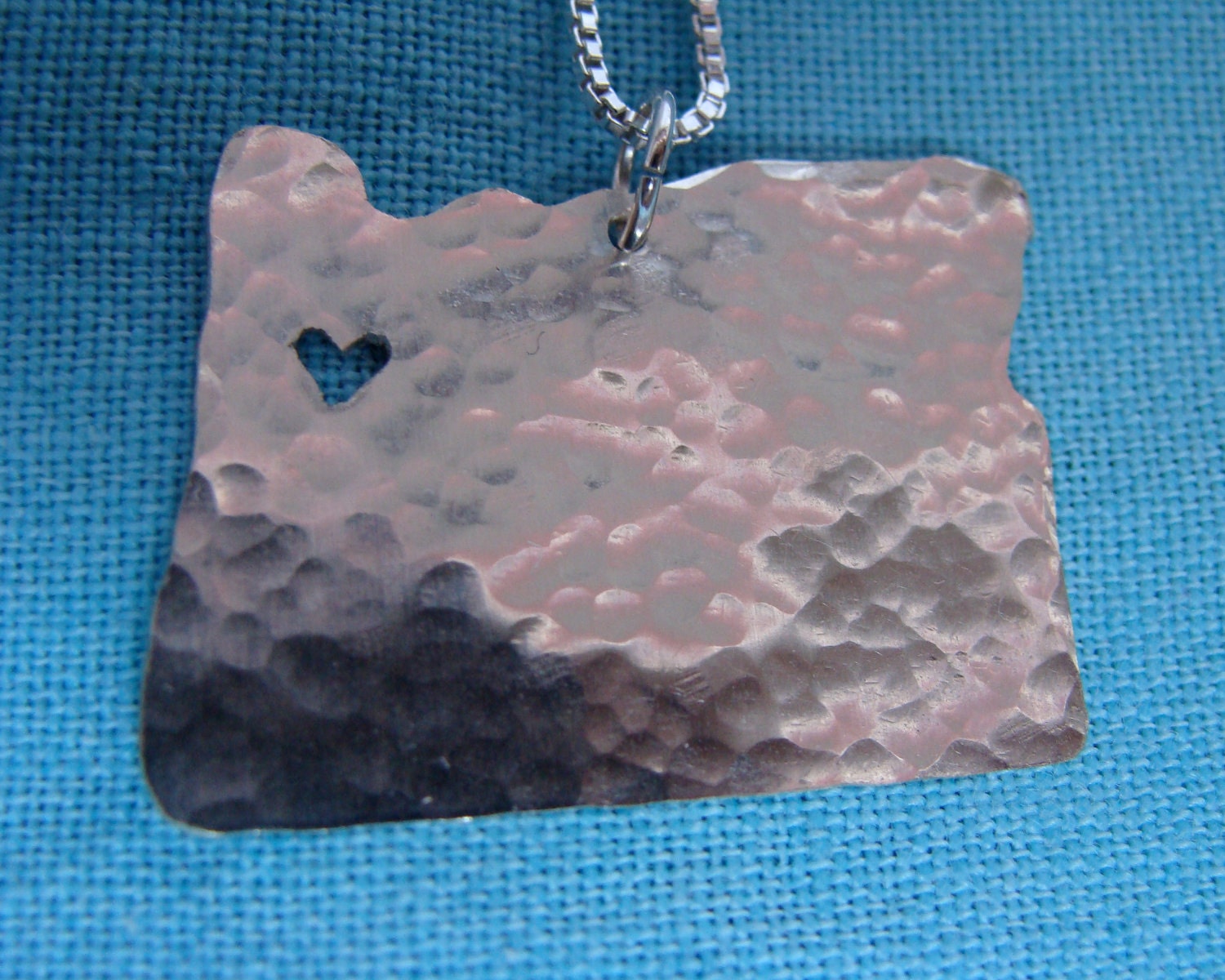 Oregon State Necklace (sterling silver)