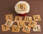 Scrabble Cupcake Tiles