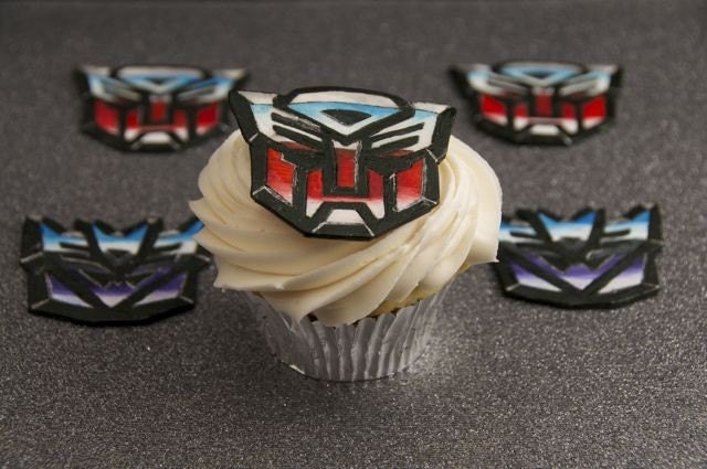 Transformers Inspired Cupcake Toppers