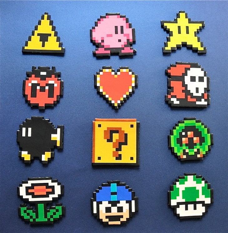 8Bit Sprite Cupcake Toppers - CREATE YOUR OWN