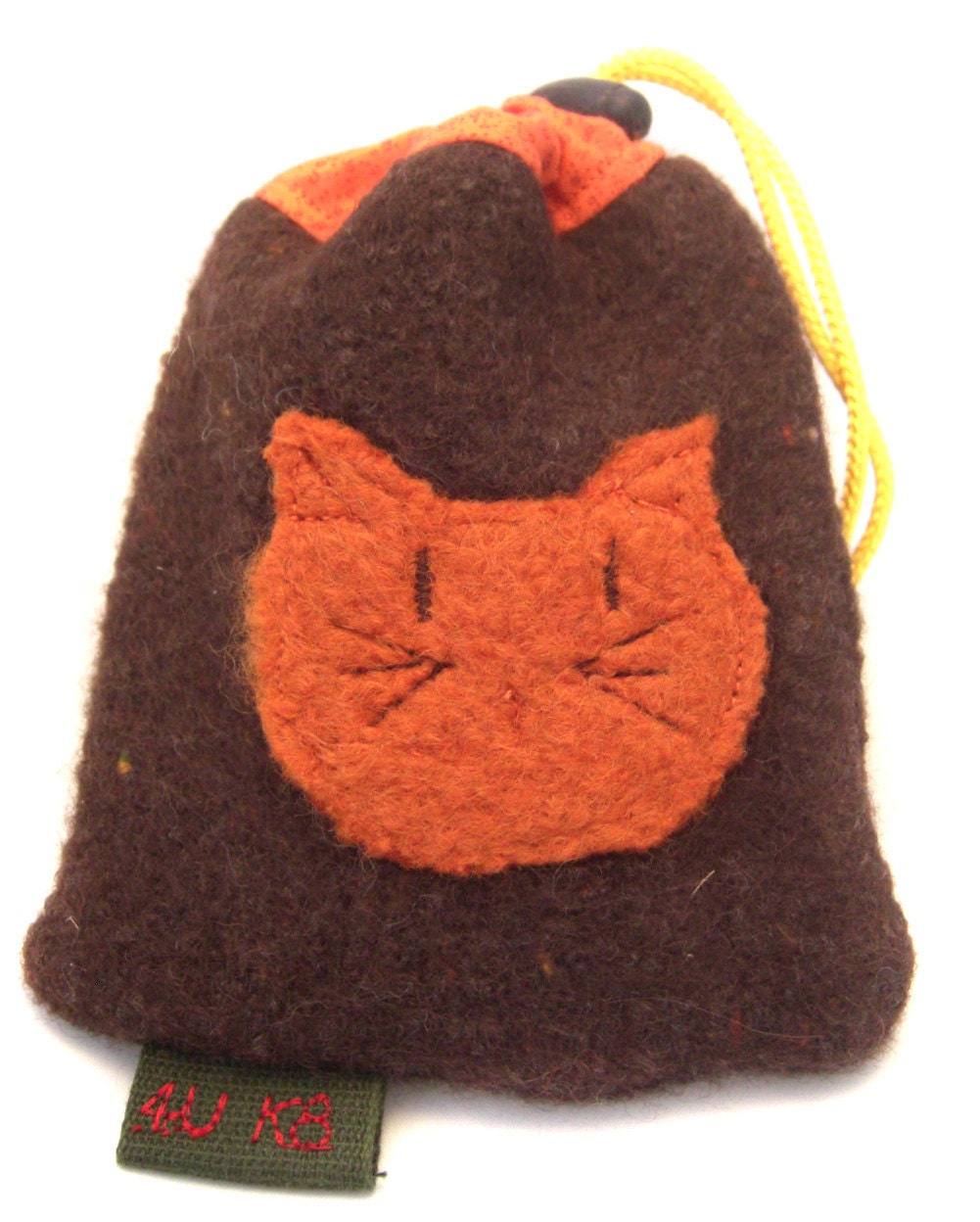 Camera, Ipod, Cell Phone Case. Felted Wool. Draw String. Handmade 4UbyK8