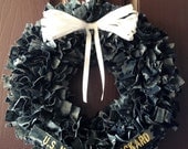 Navy BDU Wreath WITH Nametapes