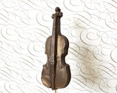 5 Chocolate Violin Lollipops: Sepia Glimmer