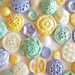 25 Edible Chocolate Buttons: Tea Time Pastel