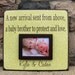 Personalized Siblings Photo Frame, A New Arrival, Child, Birthday, little boy, little girl, siblings, brother, sister,quote