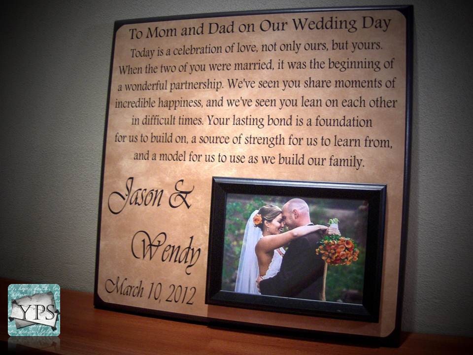 wedding gifts for dads on Wedding Gift For Parents Mother Of The Bride ...