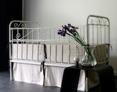 Crib bumper Certified linen and natural cotton batting by Lovely Home Idea