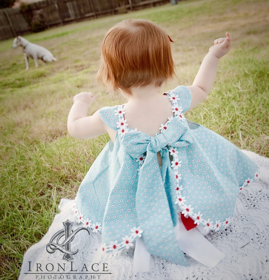 Girls Baby Toddlers Summer Fun Custom 2 piece Circular Sundress & Ruffled Panties 2T 3T