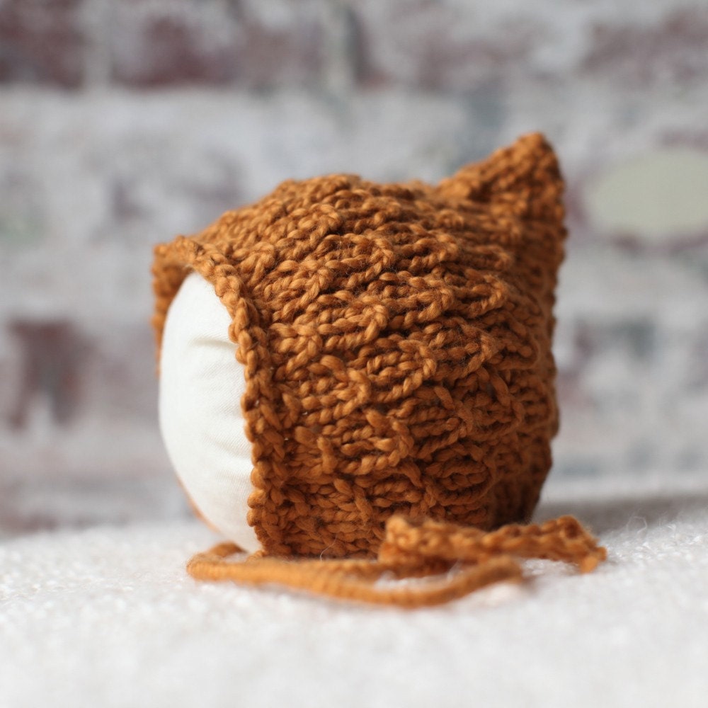 Elfkin Pixie Newborn Baby Hat - Spice