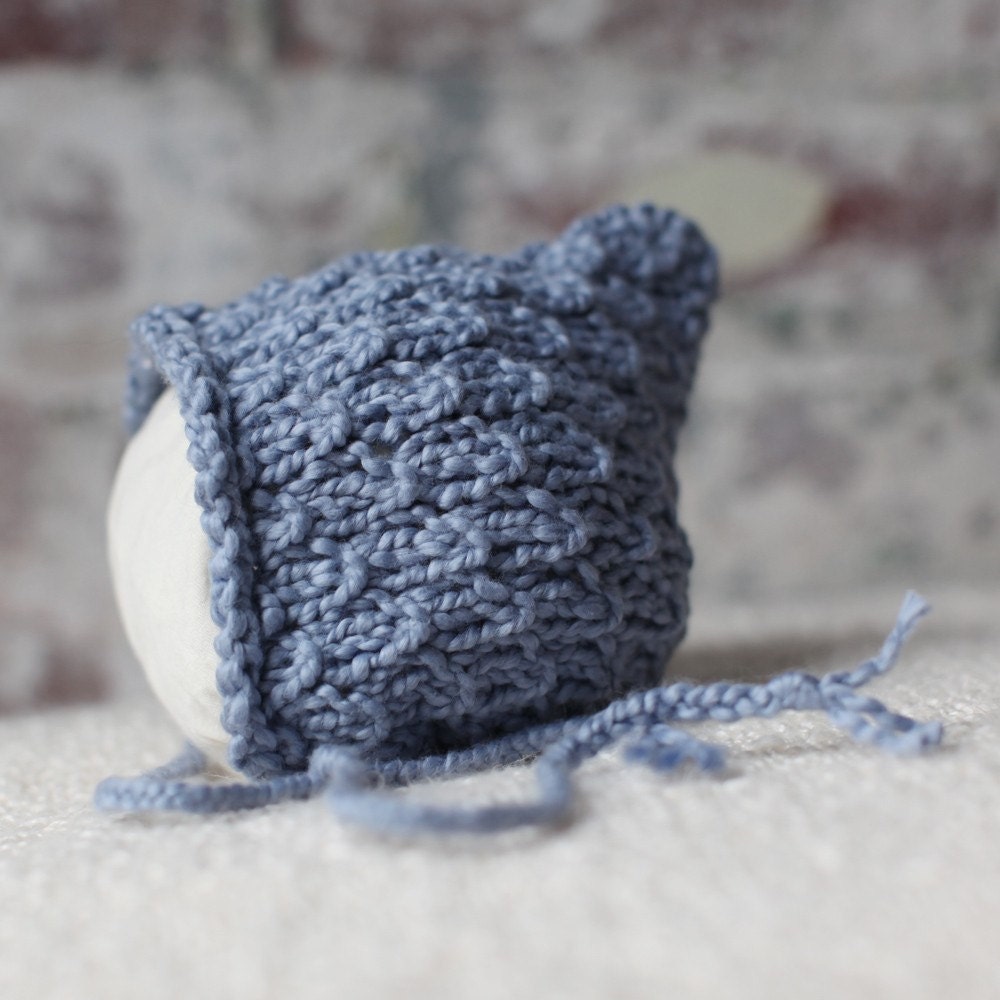 Elfkin Pixie Newborn Baby Hat - Slate