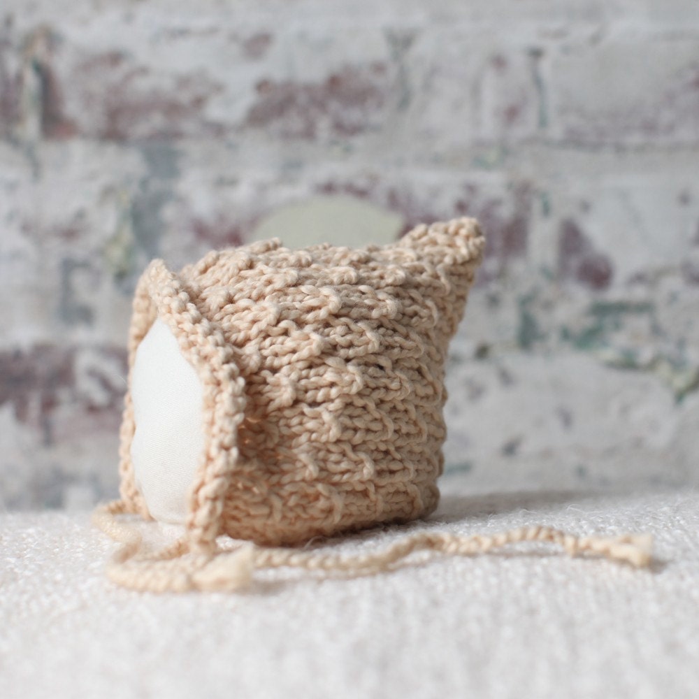Elfkin Pixie Newborn Baby Hat - Buttermilk