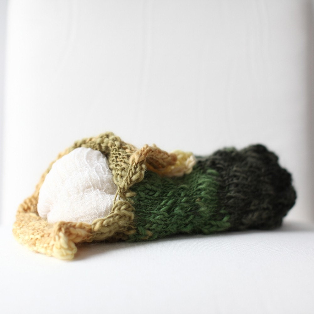 Field - Cocoon for Newborn Baby Photographers - Italian Hand Painted Yarn