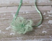 Wispy  Flower Headband - Mint