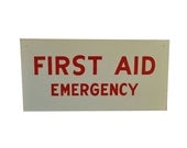 First Aid Sign / Handpainted Sign / Civil Service Signage