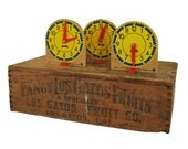 Set of Vintage Teaching Clocks / Teachers Aids / Classroom Tools