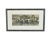Vintage Framed Group Portrait / Missouri Public Utilities Staff / Black and White Photo