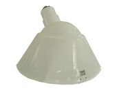 White Porcelain Enamel Light Shade / Lamp Reflector / Gas Station Light