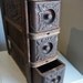 RESERVED for Melissa - Vintage Antique Ornate Singer Sewing Machine 3 Wooden Drawers Retro Organization