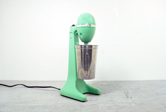Vintage Milkshake Blender Mixer Hamilton Beach Mint Green - Sea Foam Green