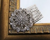 Vintage inspired bridal hair comb, wedding head piece - Sonjia