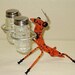 Whimsical Ant Salt & Pepper Shaker Holder