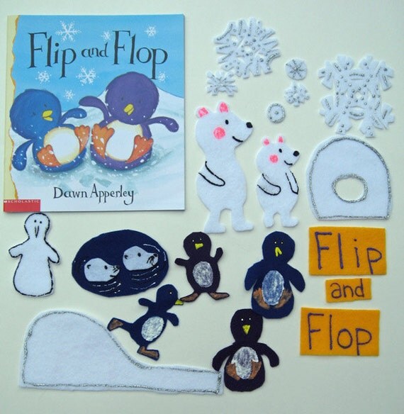 Flip and Flop Childrens Book and Flannel Board by PromotingSuccess