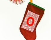 Personalized Christmas Stocking, Custom Holiday Decoration - Red Corduroy Il_170x135