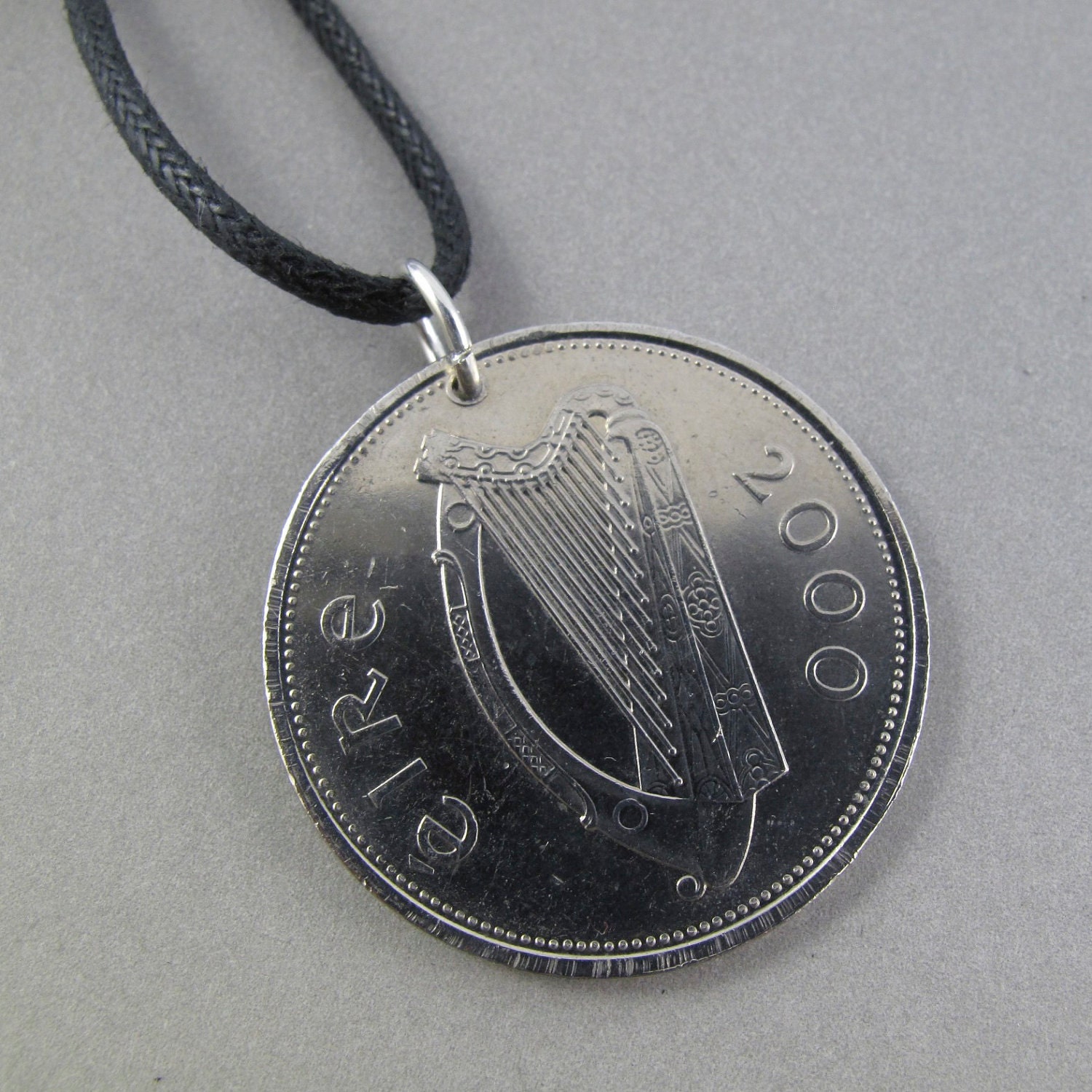mens jewelry ireland coin . IRISH COIN NECKLACE . by PartsForYou