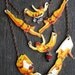 Yellow Statement Necklace For Her Circus Vintage Inspired Flying Acrobats
