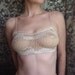 Wedding Bridal Bride Honeymoon Accessories Intimates Handmade Lingerie the Boudoir Bridal Bra Made to Order LAST ONE